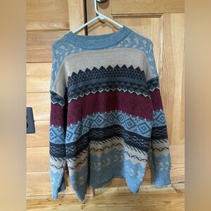 Multicolor Patterned Sweater